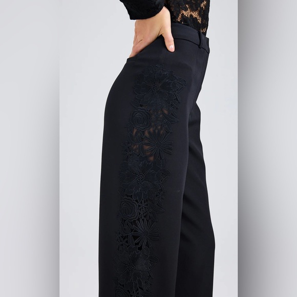 NWT GENERATION LOVE - BRENNA LACE COMBO PANTS - BLACK